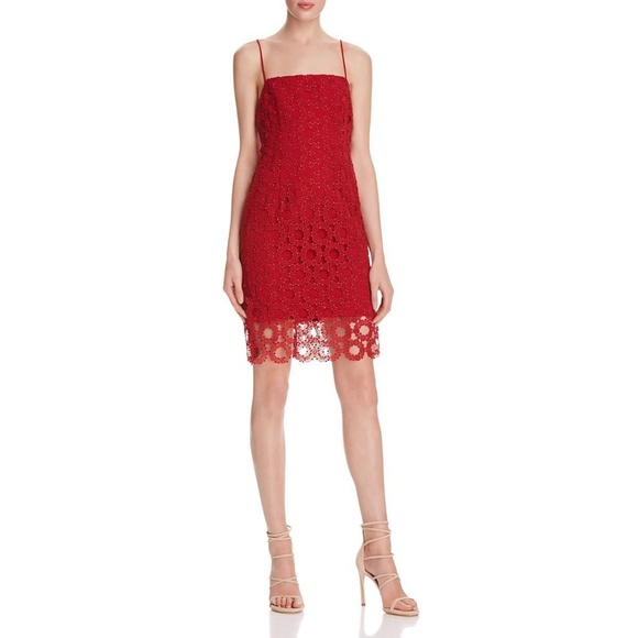 NWT N/Nicholas Lace Sheath Dress, Red *HOST PICK* - Picture 1 of 2